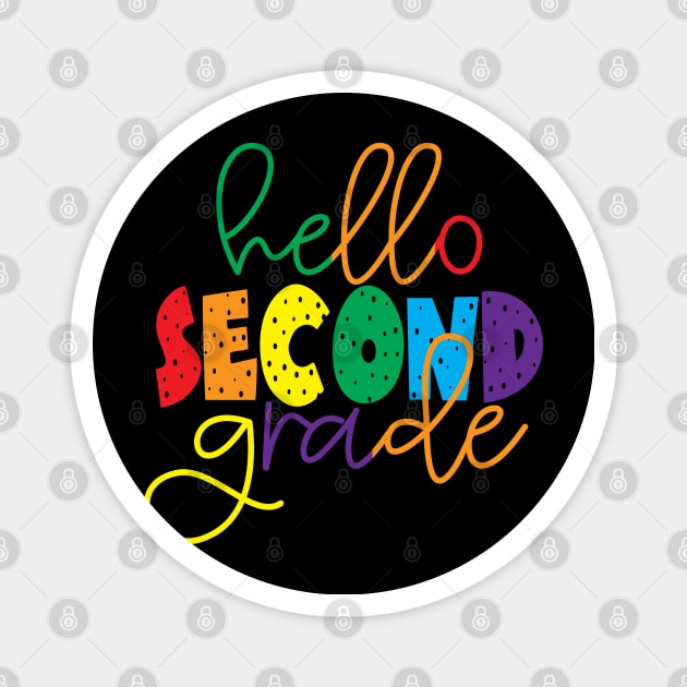 HELLO SECOND GRADE Magnet by ogami